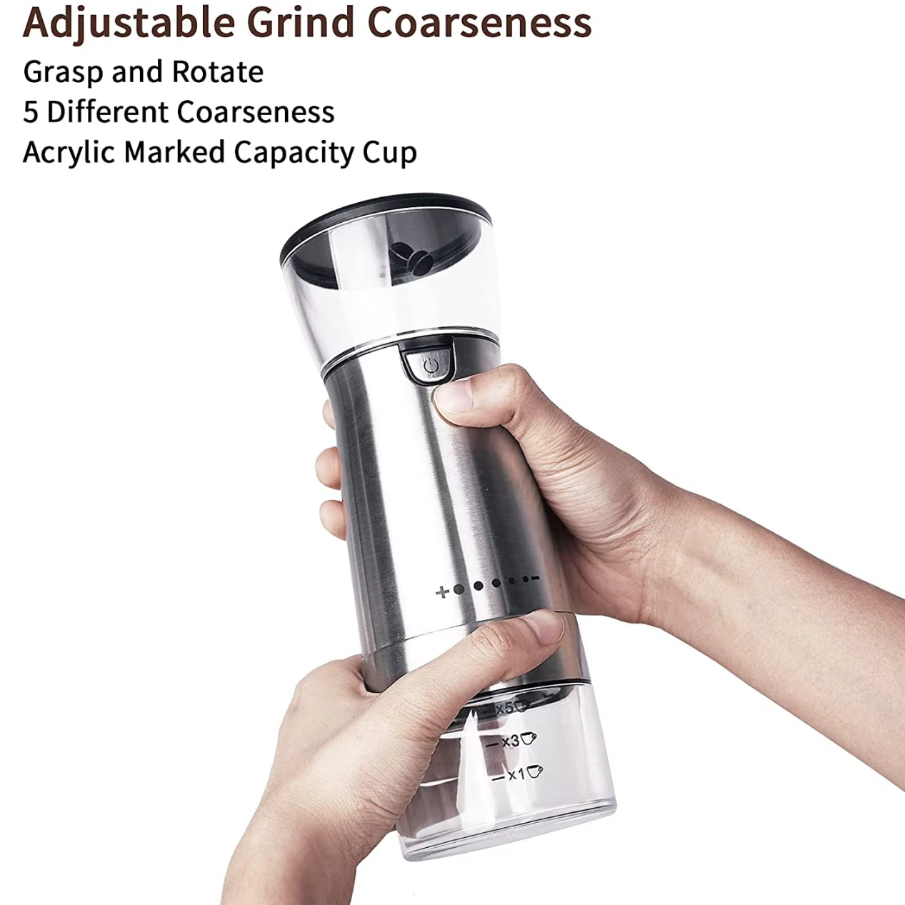 Adjustable Grind Coarseness