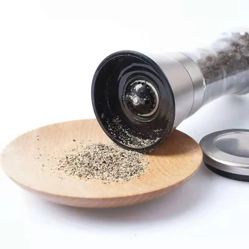 Wholesale Adjustable Refillable Stainless Steel Chili Salt and Pepper Grinder Set Manufacturers, Factory