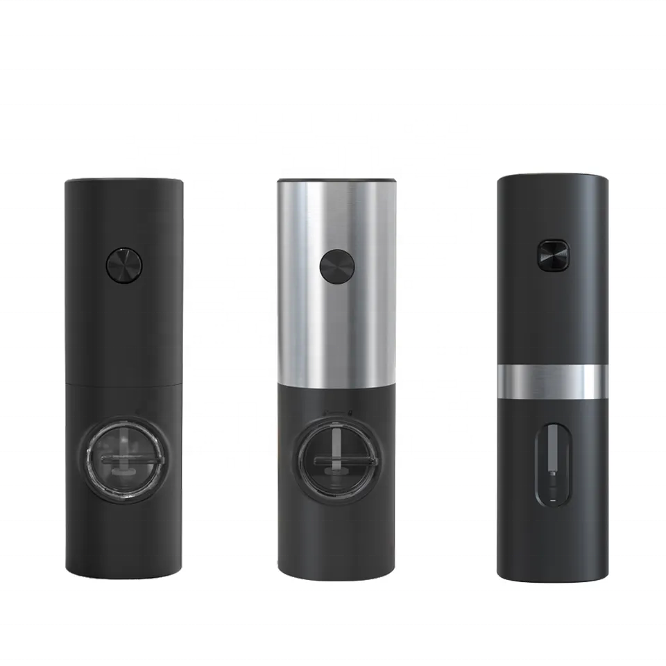 Stainless Steel Pepper Grinder Set