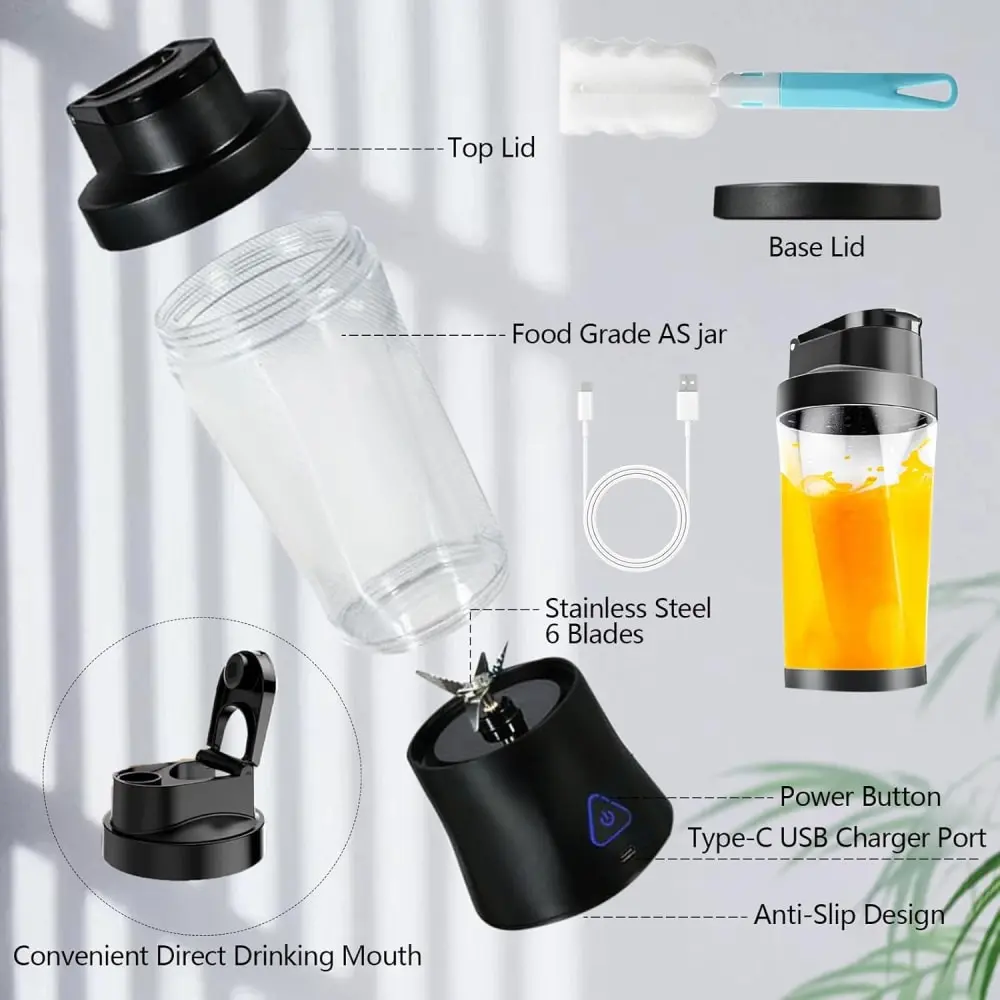 High-Quality 24 Oz 6000mah Ice Crush Shakes Muscle Line Movement Type Juice Cup Blender Manufacturer, Factories