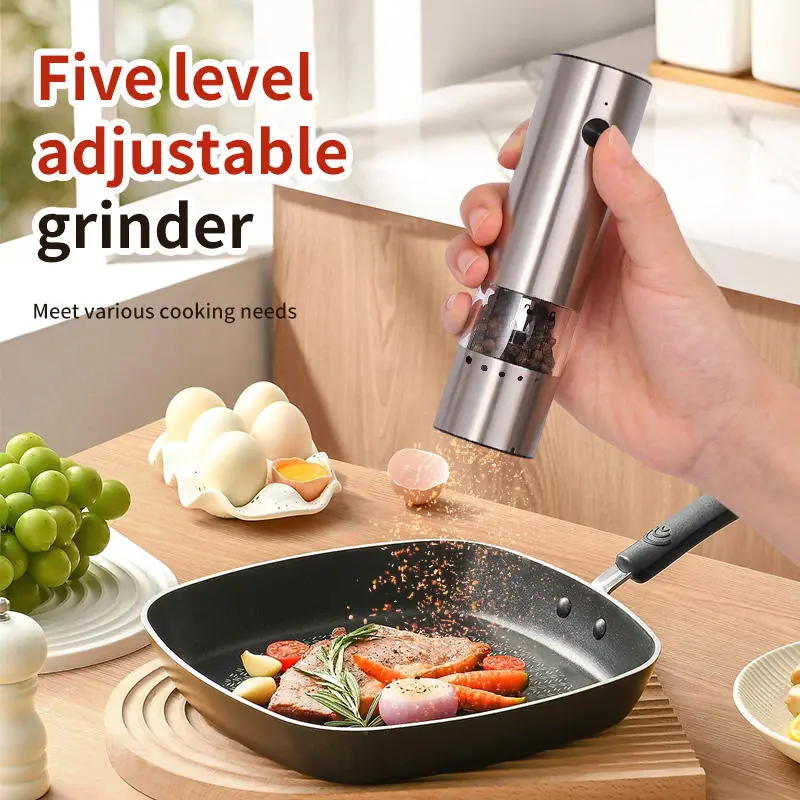 High-Quality Rechargeable Automatic Salt Pepper Mill Grinder Electric Salt and Pepper Grinder Set Manufacturer, Manufacturers