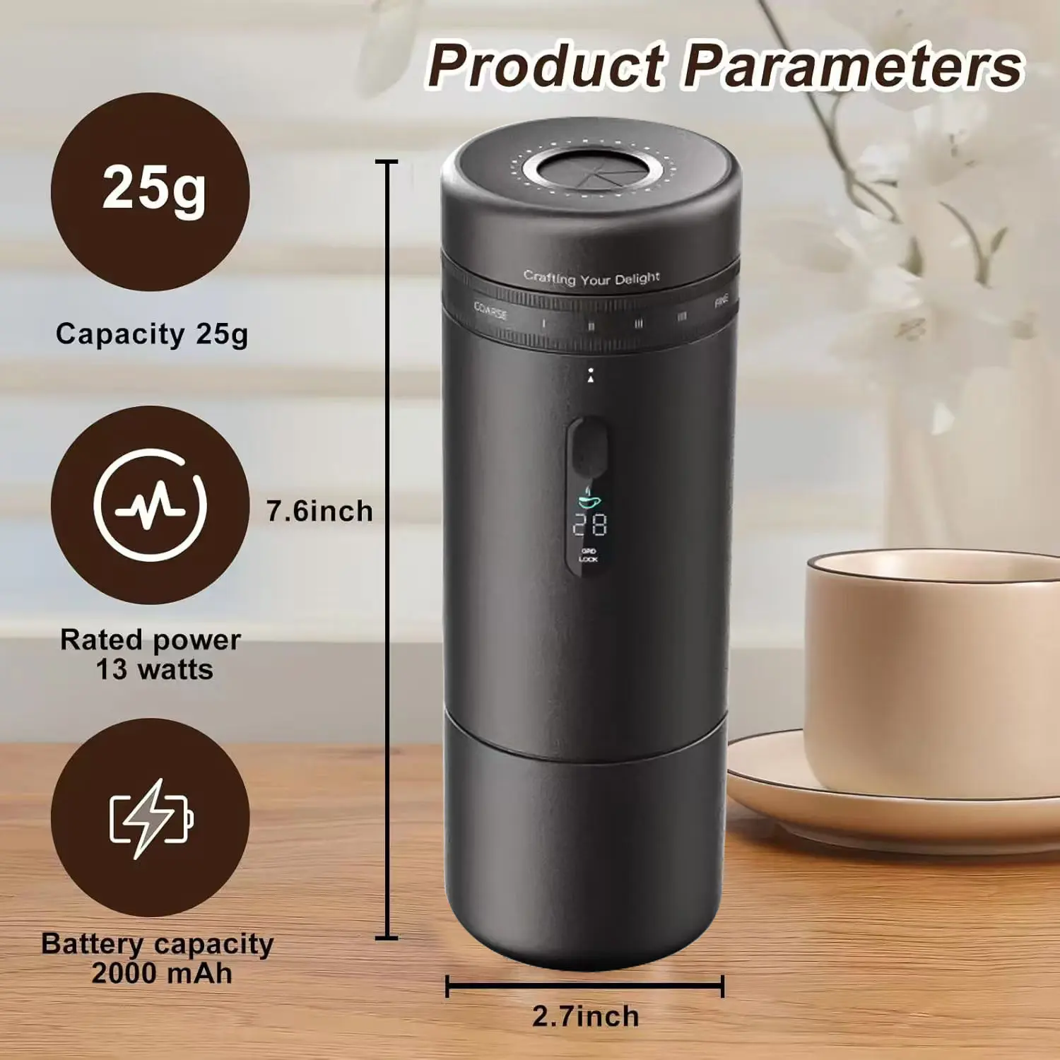 Wholesale A Portable Steel Core Coffee Ggrinder With the Fastest Grinding Speed Suppliers, Factories