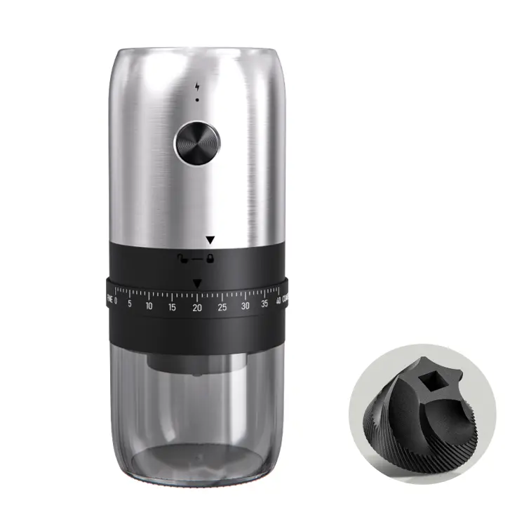 Wholesale New Smart Usb Drip Cafe Electric Coffee Bean Externally Adjustable Grinder Supplier, Factory