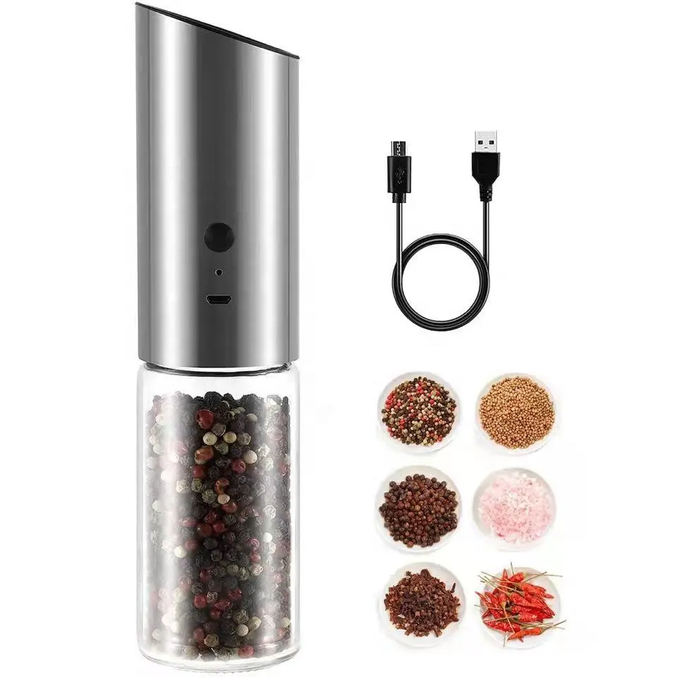 China Gravity Automatic Rechargeable Pepper Grinder Manufacturers, Factories