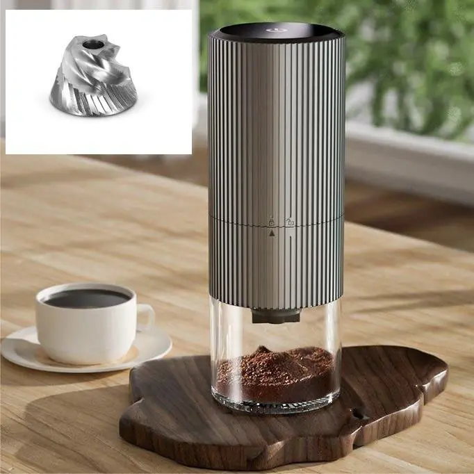 High-Quality Stainless Core Coffee Bean Conical Burr Grinding Machine Cordless With LCD Supplier, Factories