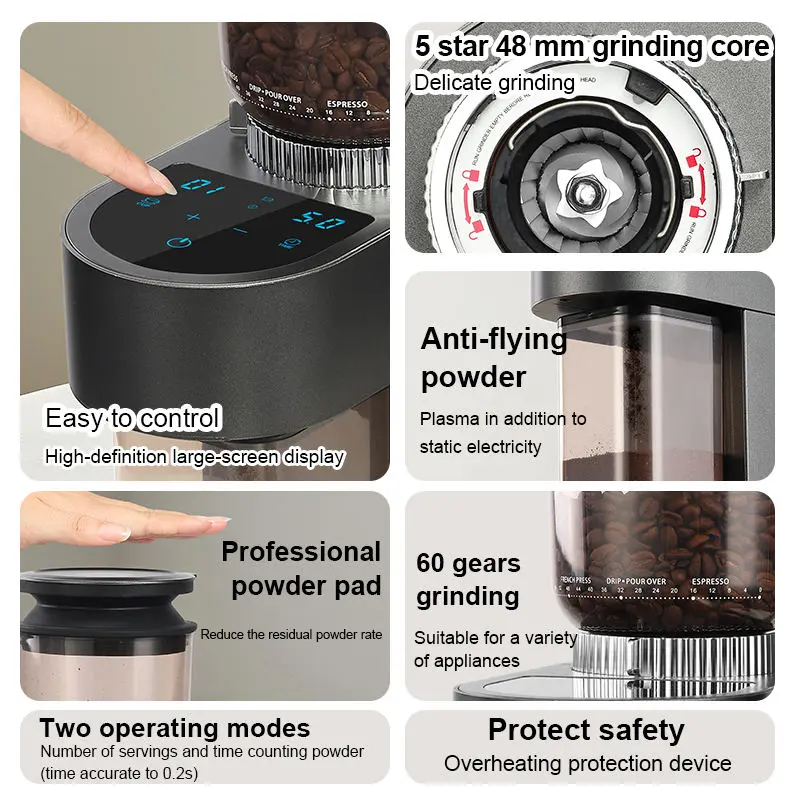 OEM Smart Conical Burr COffee Bean Grinder Manufacturer, Manufacturers