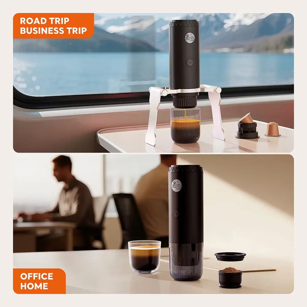 China Self-Heating Portable Electric Espresso Coffee Maker Machine for Travel with USB-C Manufacturer, Suppliers