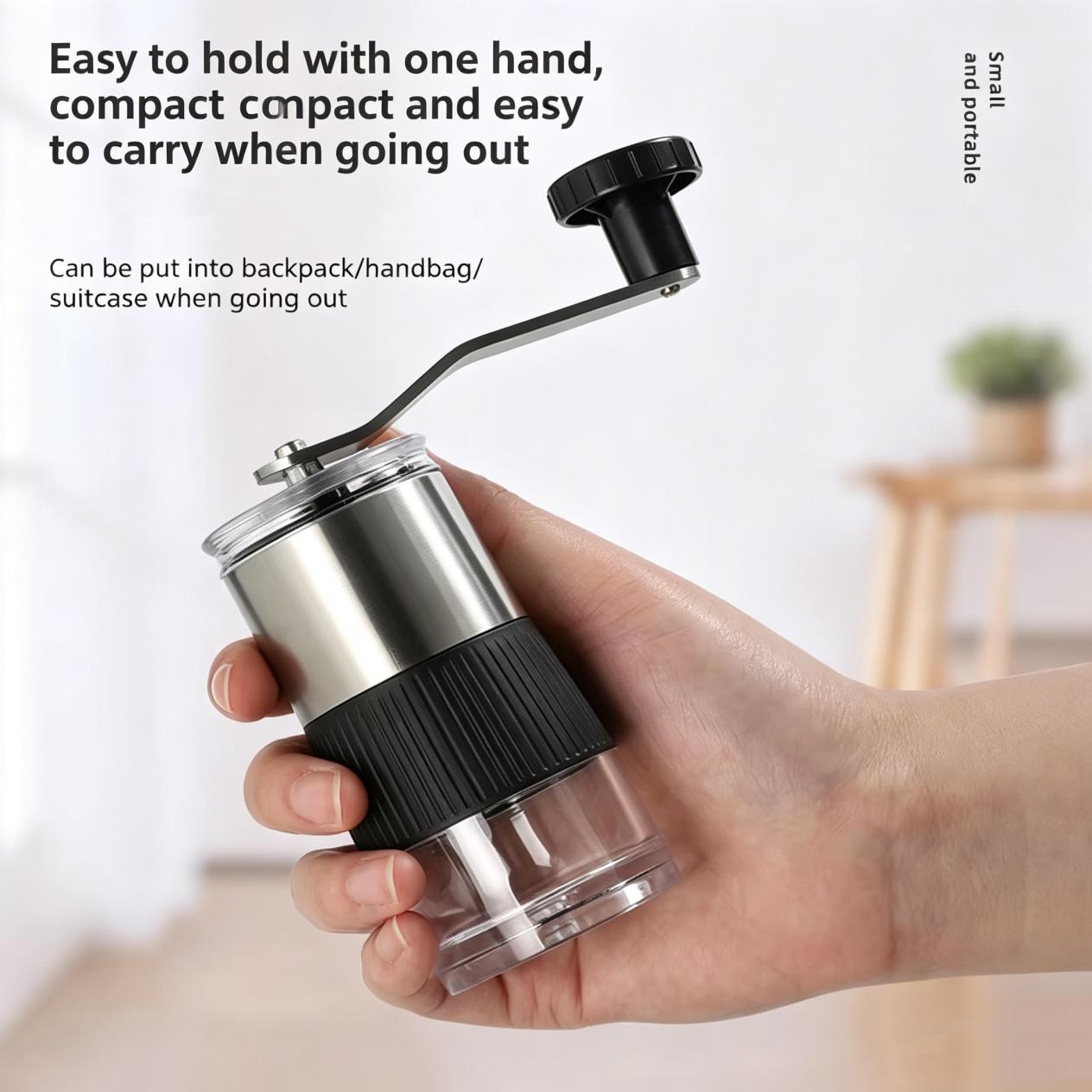 Portable Coffee Grinder Operation