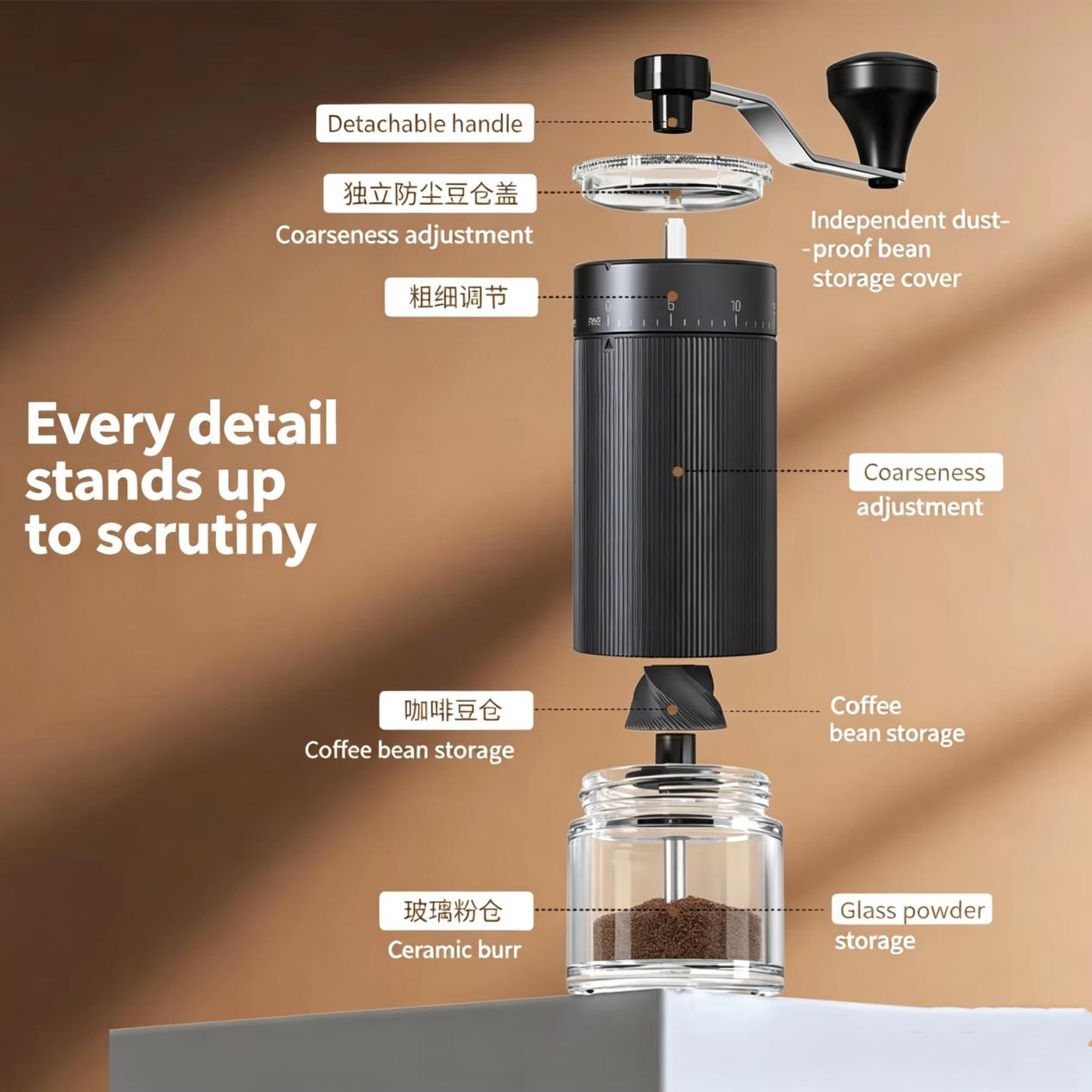 Portable Coffee Mill Design