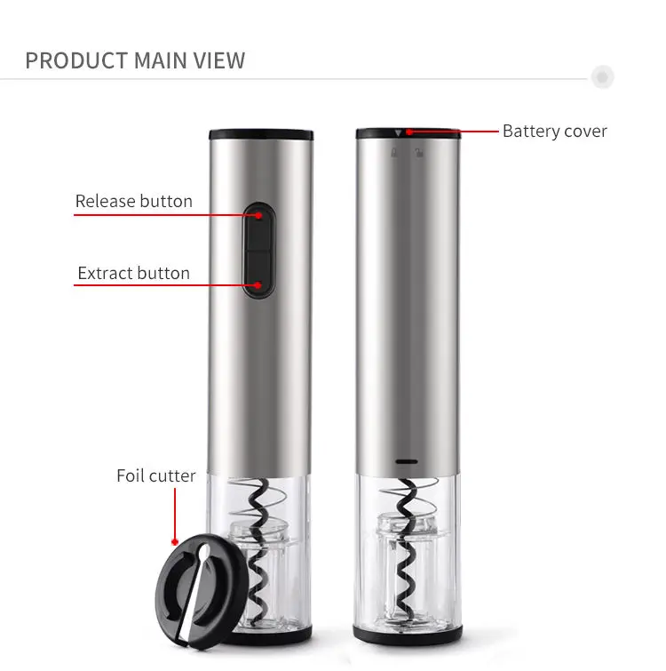 High-Quality Top Custom Automatic Corkscrew Electric Wine Bottle Opener Manufacturer, Factory