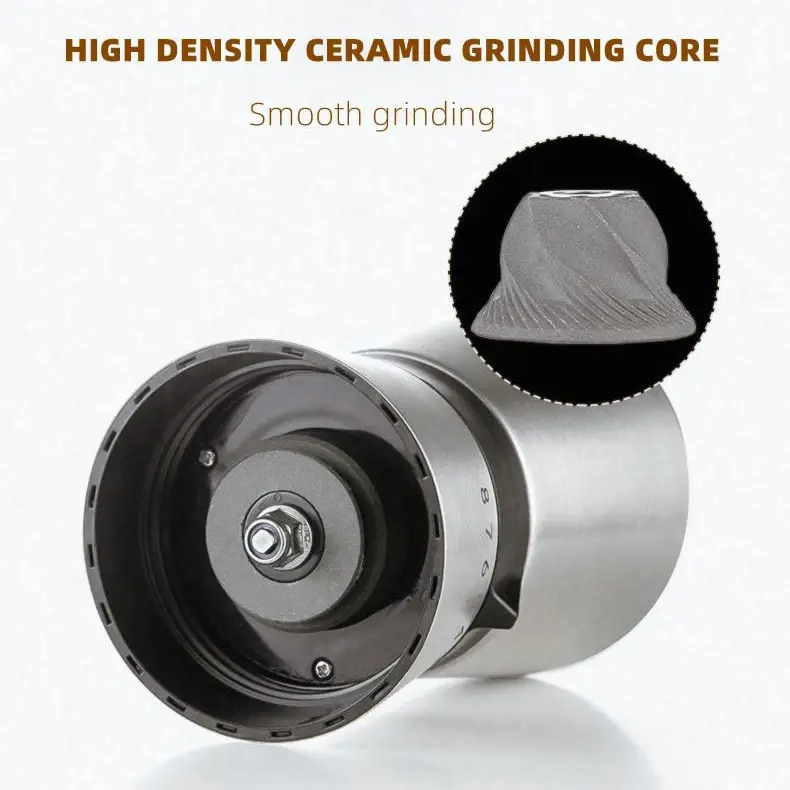 OEM High Quality 304 Stainless Steel Portable Manual Coffee Bean Grinder Factories, Factory