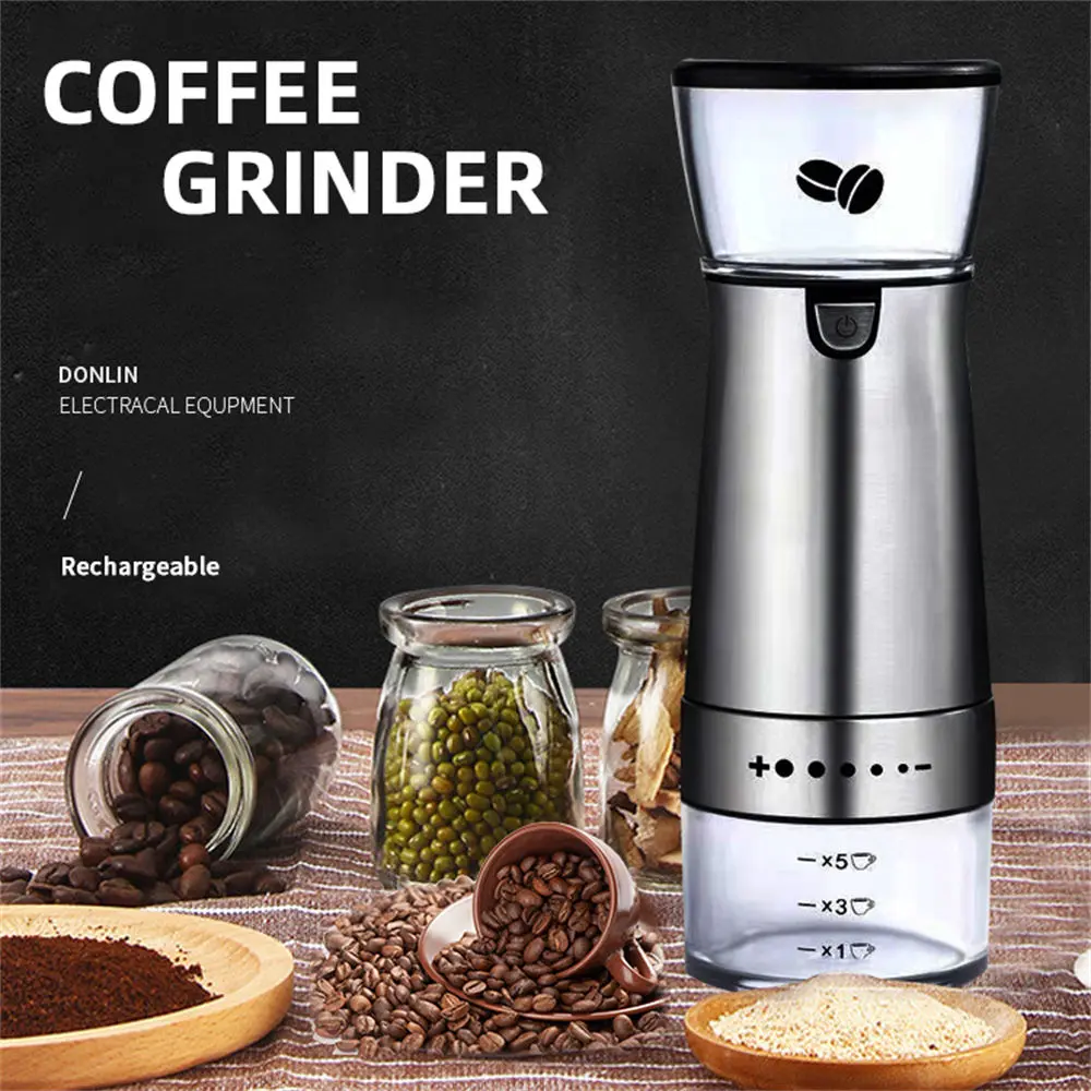 China Automatic Mini Electronic Coffee Bean Grinder With Cable Manufacturers, Supplier