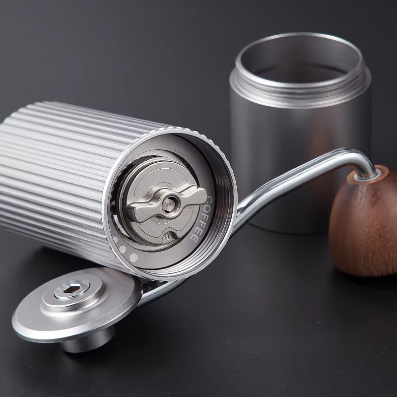 Portable Manual Coffee Grinder Aluminum Body