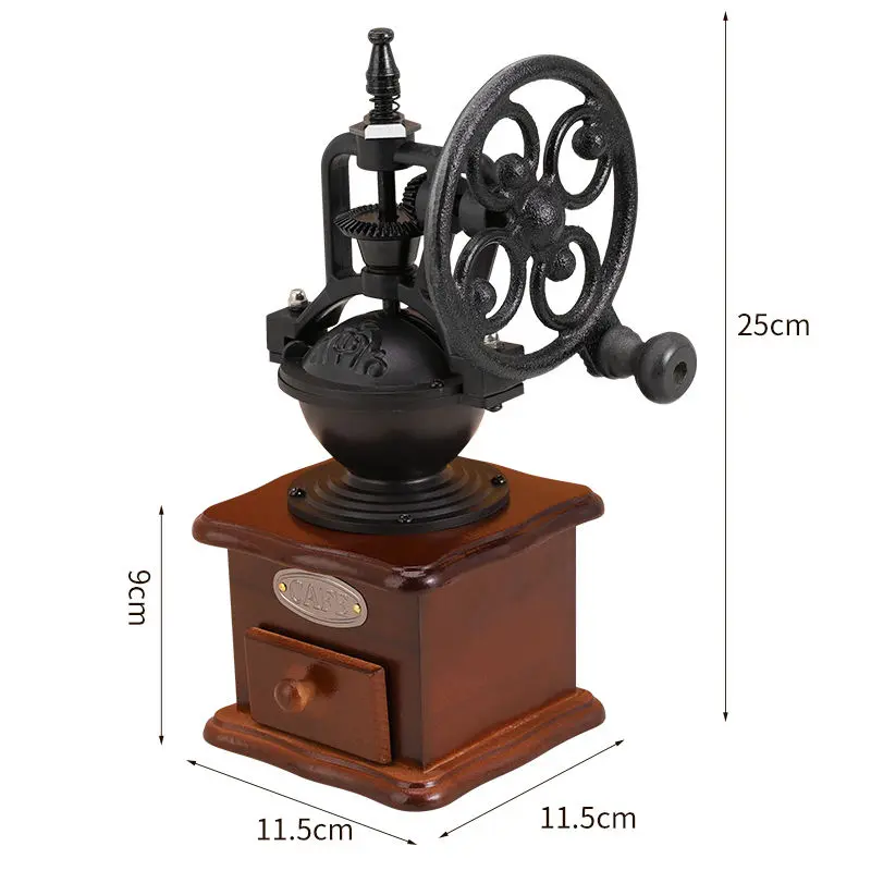 Wholesale Wooden Classical Hand Manual Wood Coffee Mill Grinder Suppliers, Factory