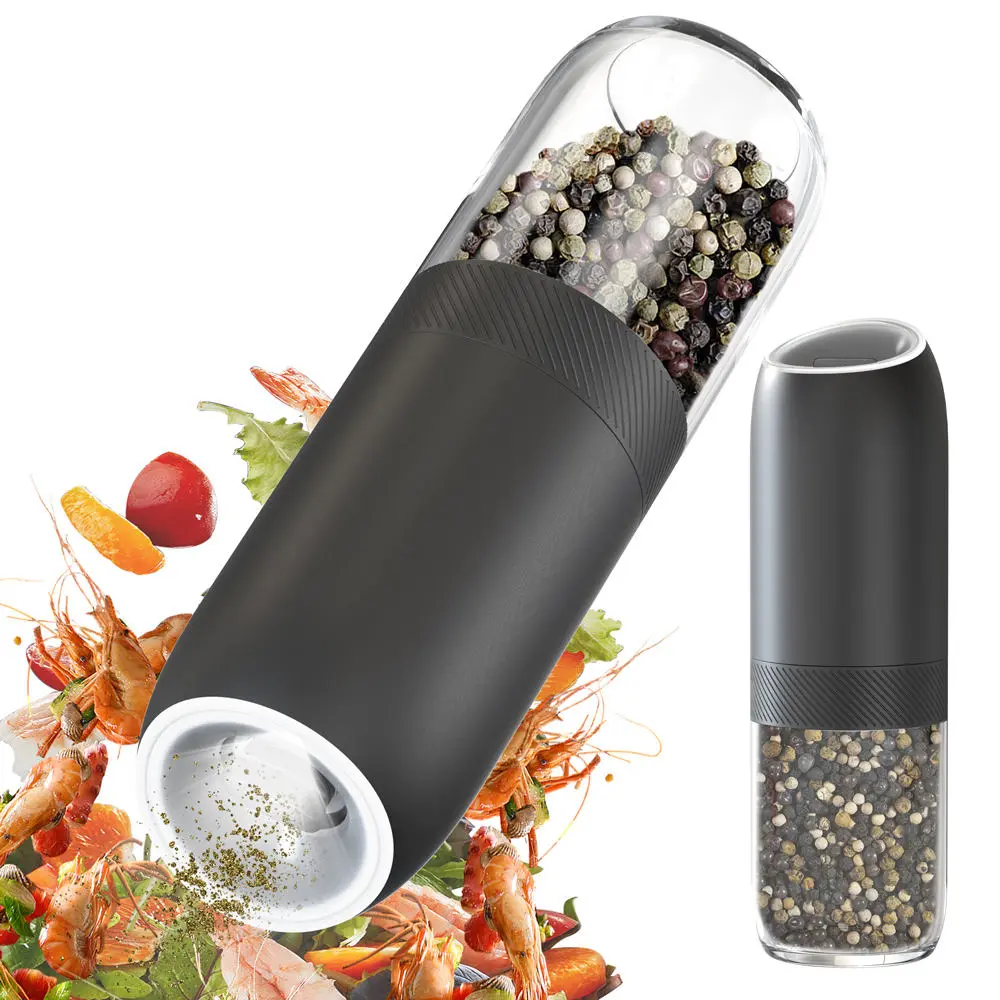 High-Quality Gravity Electric Automatic Shaker Pepper and Salt Grinder Set Factories, Factory