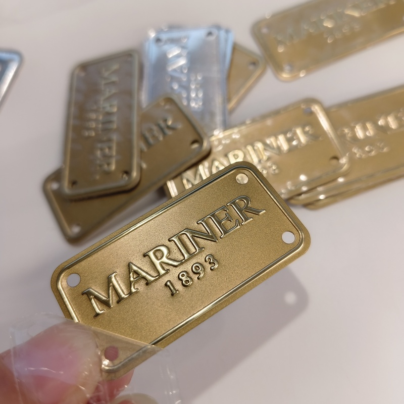 Name Tag Custom Industrial Equipment Office Door Etching Oxidation Printing Aluminum Brushed Stainless Steel Metal Nameplate