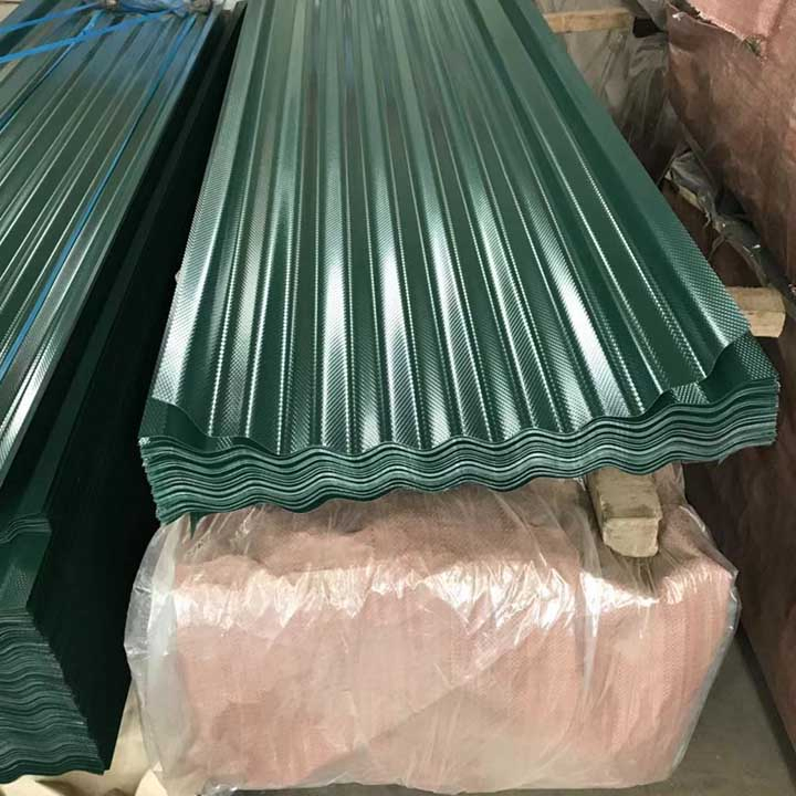 Color Coated Aluzinc Brick Red Roof Galvanized Roofing Corrugated Galvalume Steel Sheets
