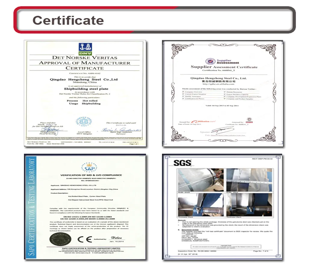 Certifications