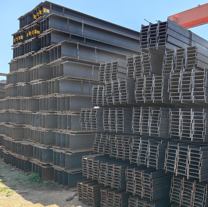 Stock JIS G3101 Ss400 Hot Rolled Steel H Beams I Beams Sizes 6m 8m 9m 10m 12m 250X250 Services Include Cutting Welding Bending