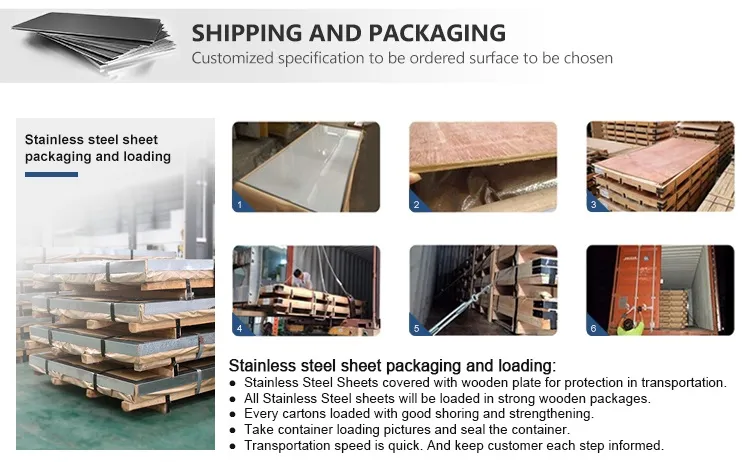 Hot Stainless Steel Plate 304 Density of Steel
