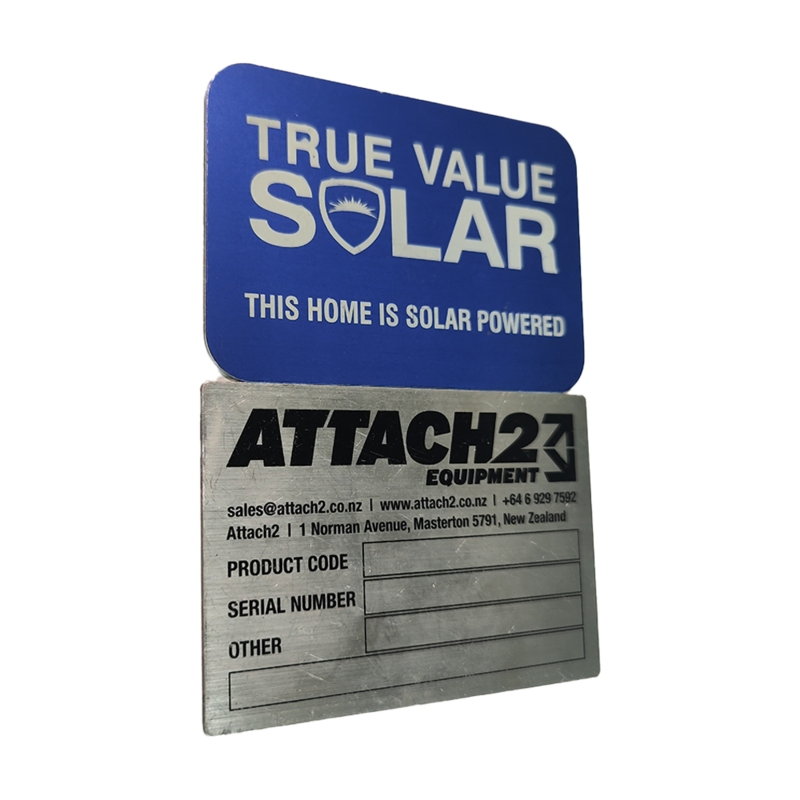 Name Tag Custom Industrial Equipment Office Door Etching Oxidation Printing Aluminum Brushed Stainless Steel Metal Nameplate