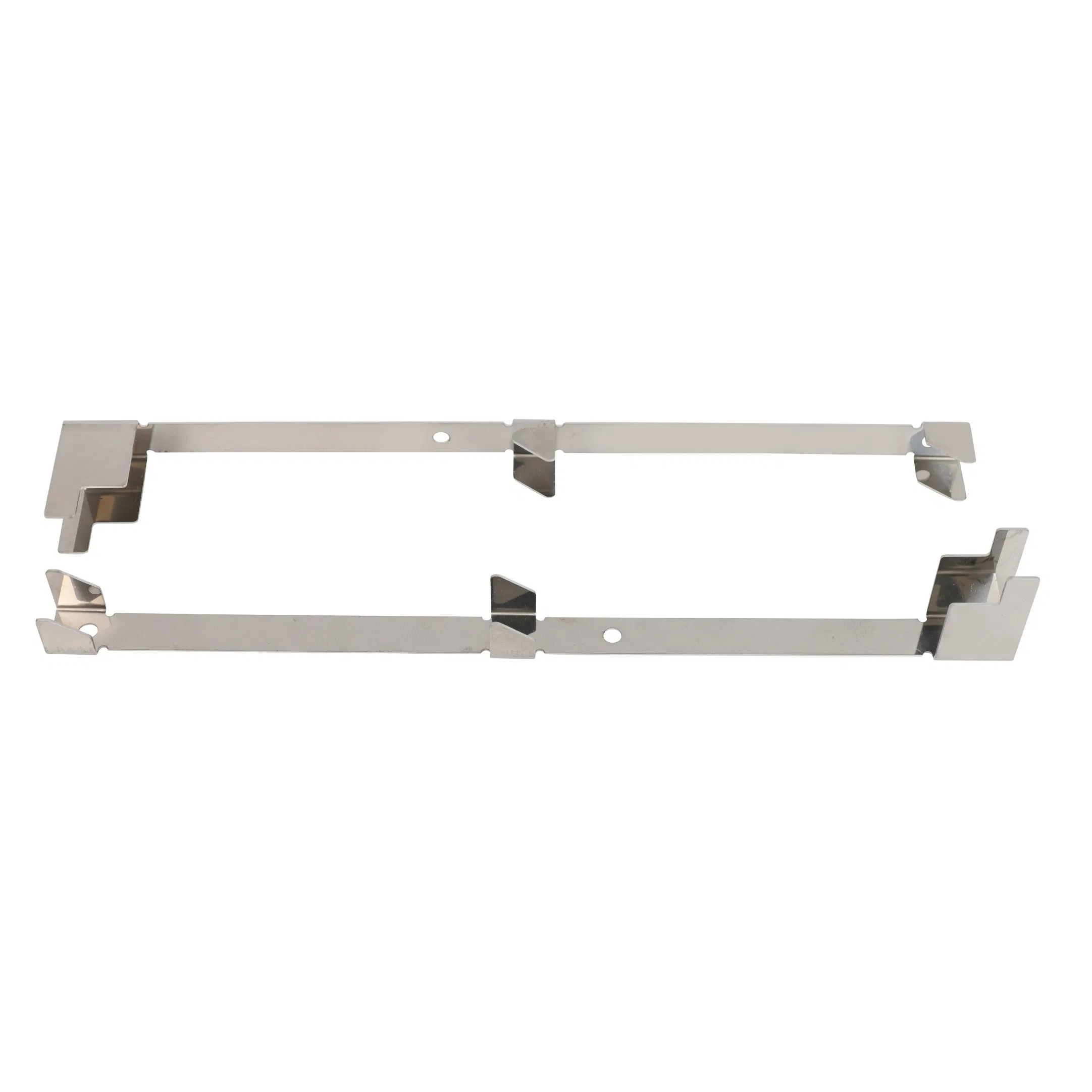 Custom Stainless Steel Sheet Metal Fabricated Double - Hole Threaded Plates in Assorted Sizes