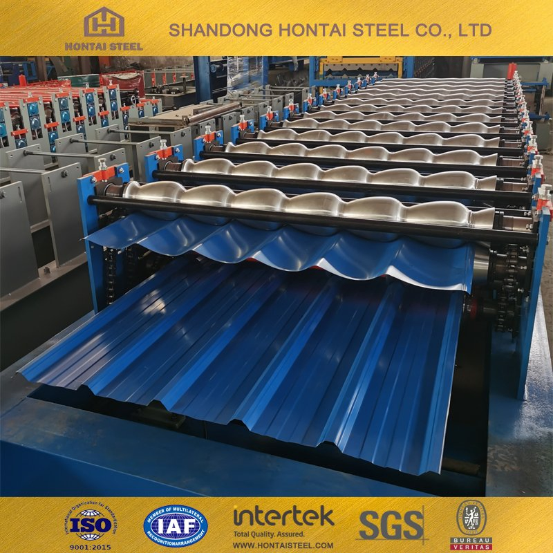 Prime Quality Roofing Material PPGI PPGL Dx51d Dx52D Gi Gl Galvanized Galvalume Roofing Steel Corrugated Sheet