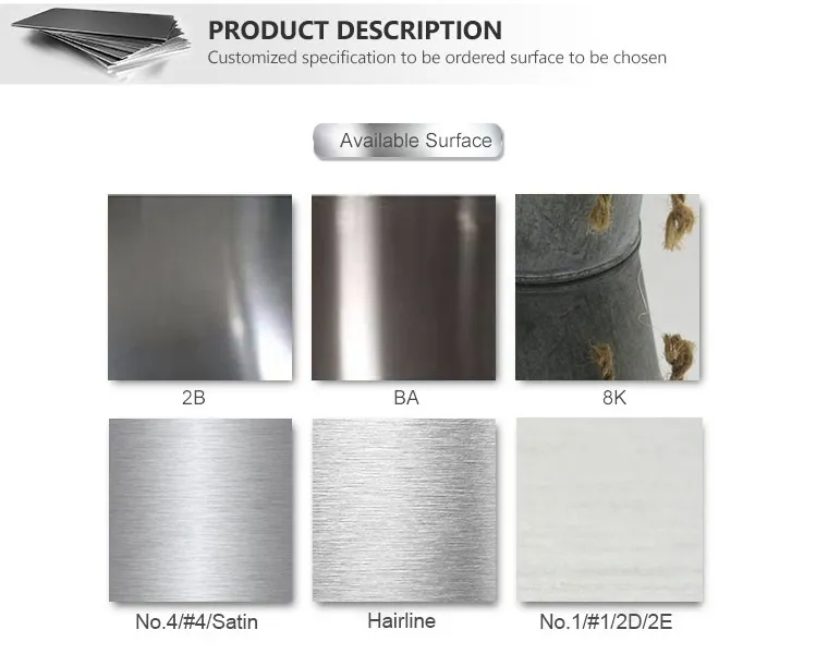 Hot Stainless Steel Plate 304 Density of Steel