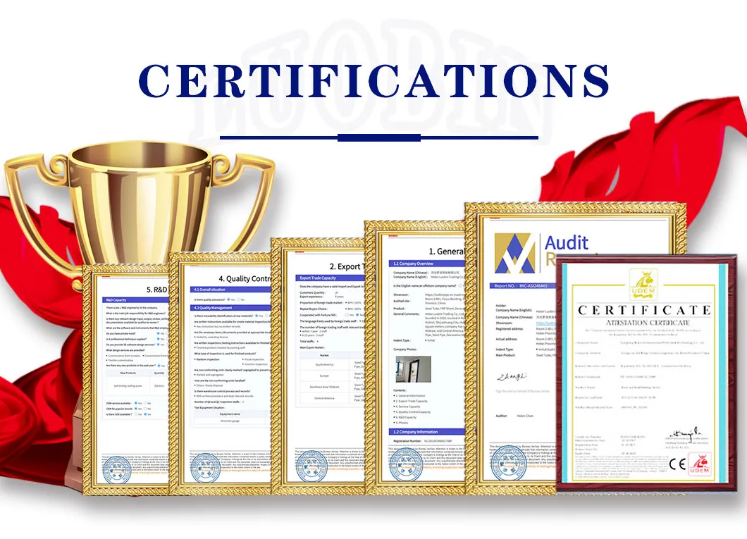 Certifications