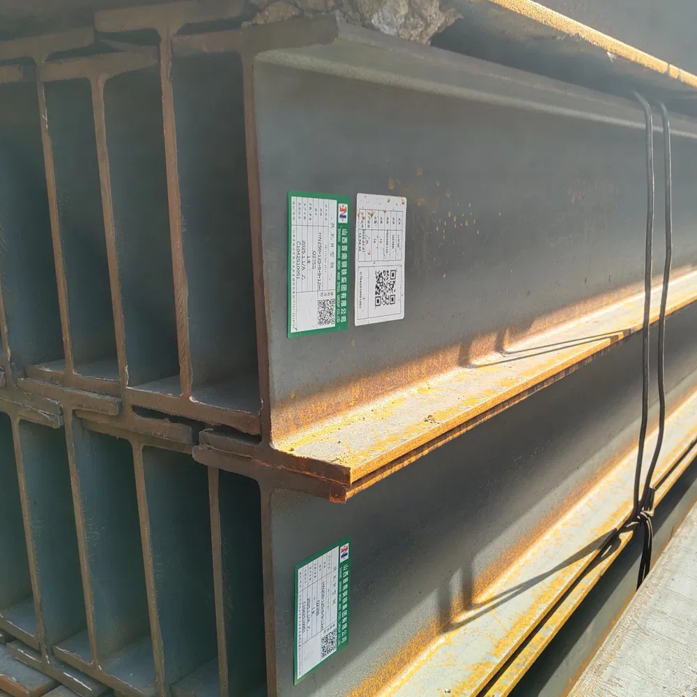 Q235B H Beam for Commercial Building Mezzanine Floor Skywalk Light Steel Structure Custom Length Cutting