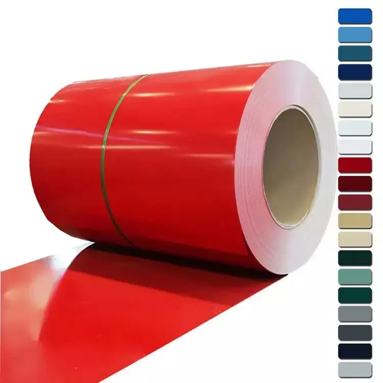 Carbon Steel Coil Prepainted Cold Rolled Carbon Gi PPGI PPGL Steel Roofing Coil Color Coated Galvanized Steel Sheet