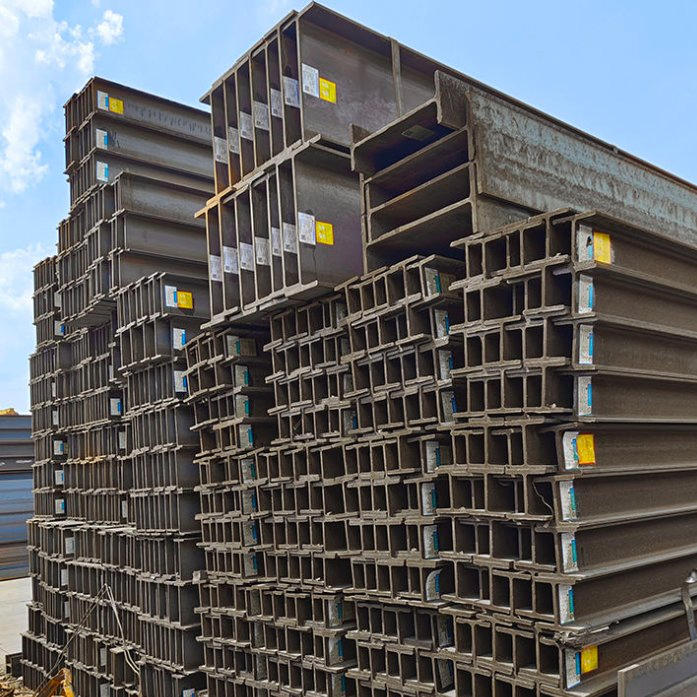 Stock JIS G3101 Ss400 Hot Rolled Steel H Beams I Beams Sizes 6m 8m 9m 10m 12m 250X250 Services Include Cutting Welding Bending