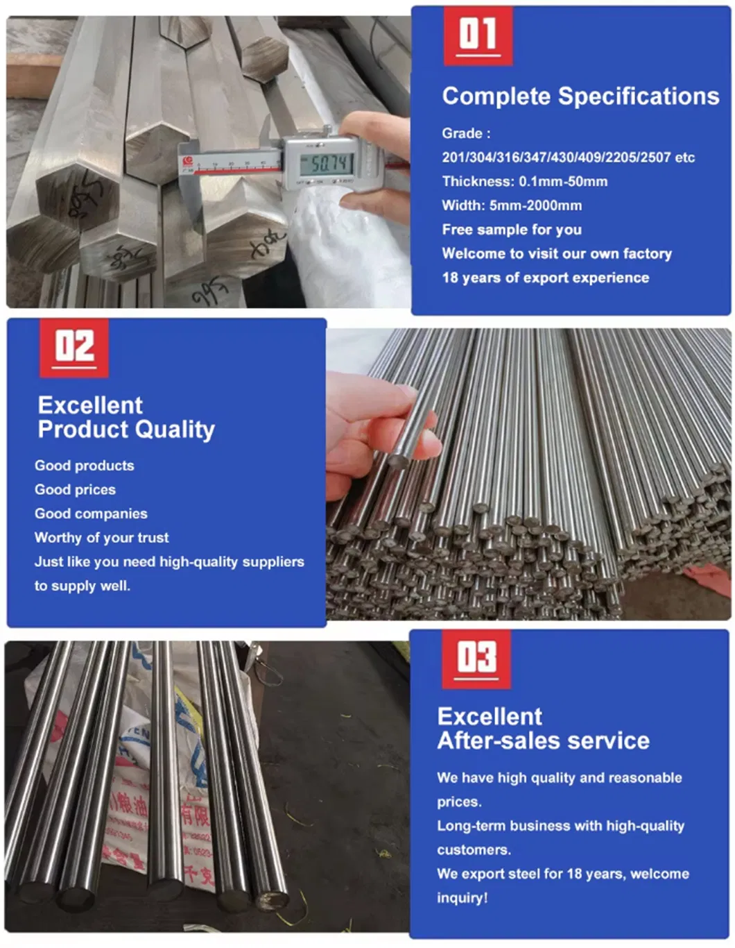 Stainless Steel Bar Varieties