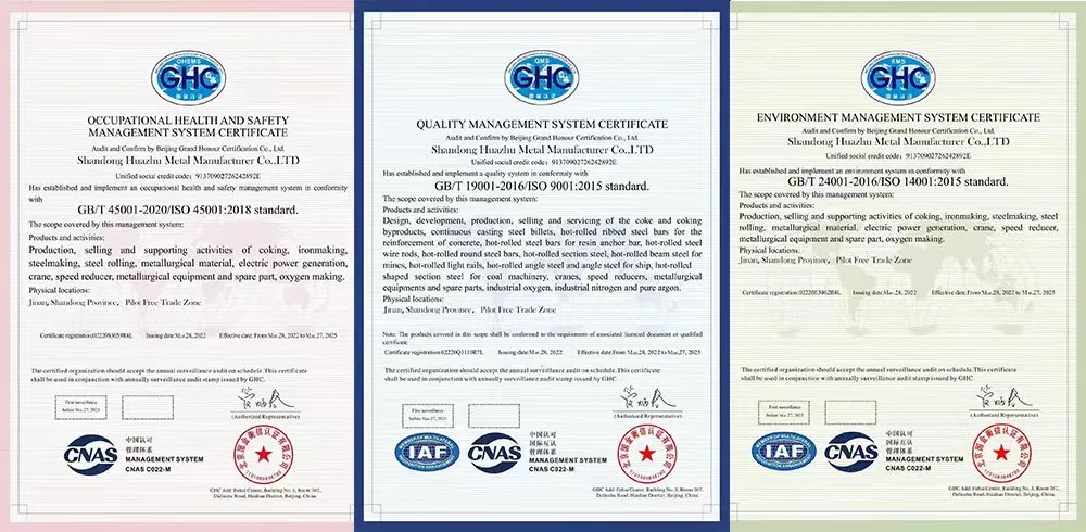 Certificates