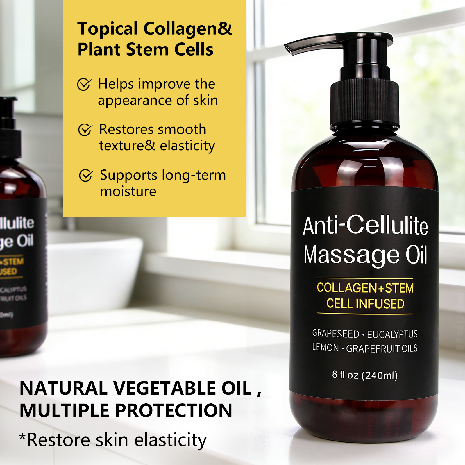 Aixin Private Label Pure Essential Oil Anti-Cellulite Massage Oil With Natural Moringa Oil for All Skin Types