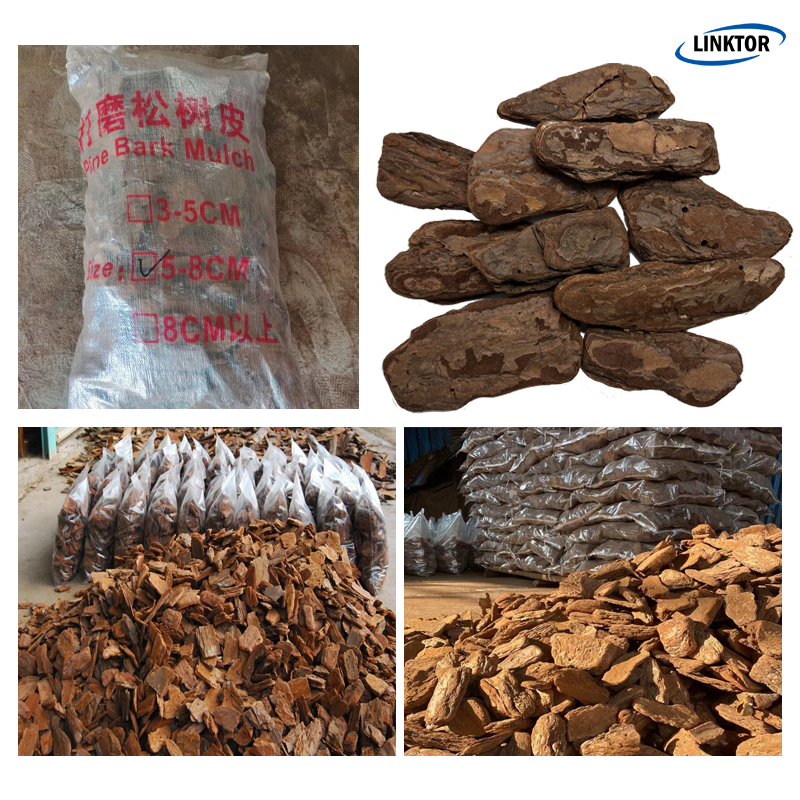 Natural Organic Ground-Up Pine Bark Mulch Wood Decomposed Bark Substrate For Tree Holes Cover And Weeds Fermented