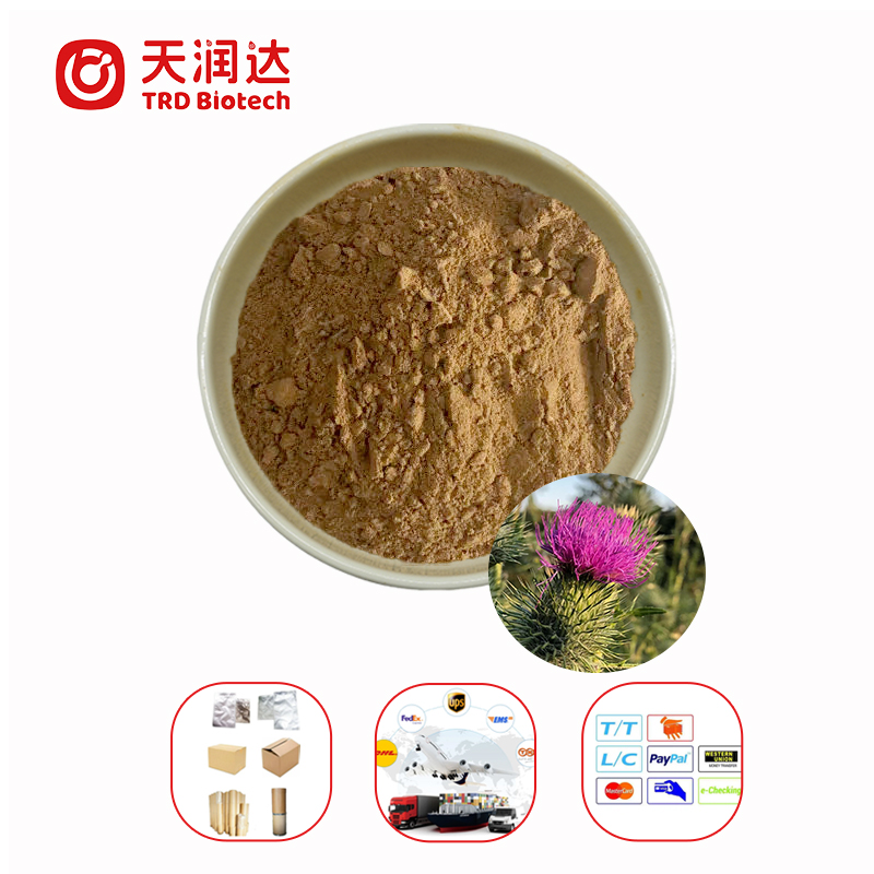 Milk Thistle Extract Powder 70% Silymarin UV Standardized Herbal Extract Bulk Supply for Food Supplement