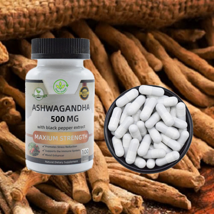 Standardized Natural Raw 2.5% 5% 10% Withanolides Certified Organic Ashwagandha Root Extract Capsules Ashwagandha Powder
