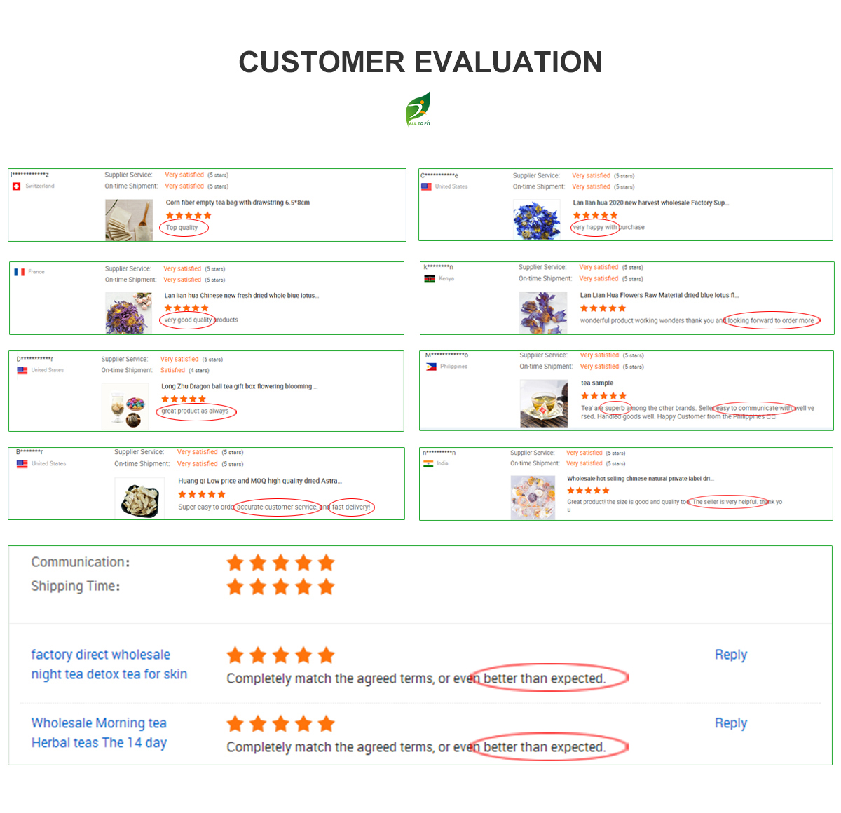 Customer Comments