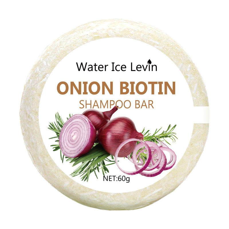 Water Ice Levin Shampoo Soap Bar Moisturizing Biotin Refreshing Rosemary and Onion Extract