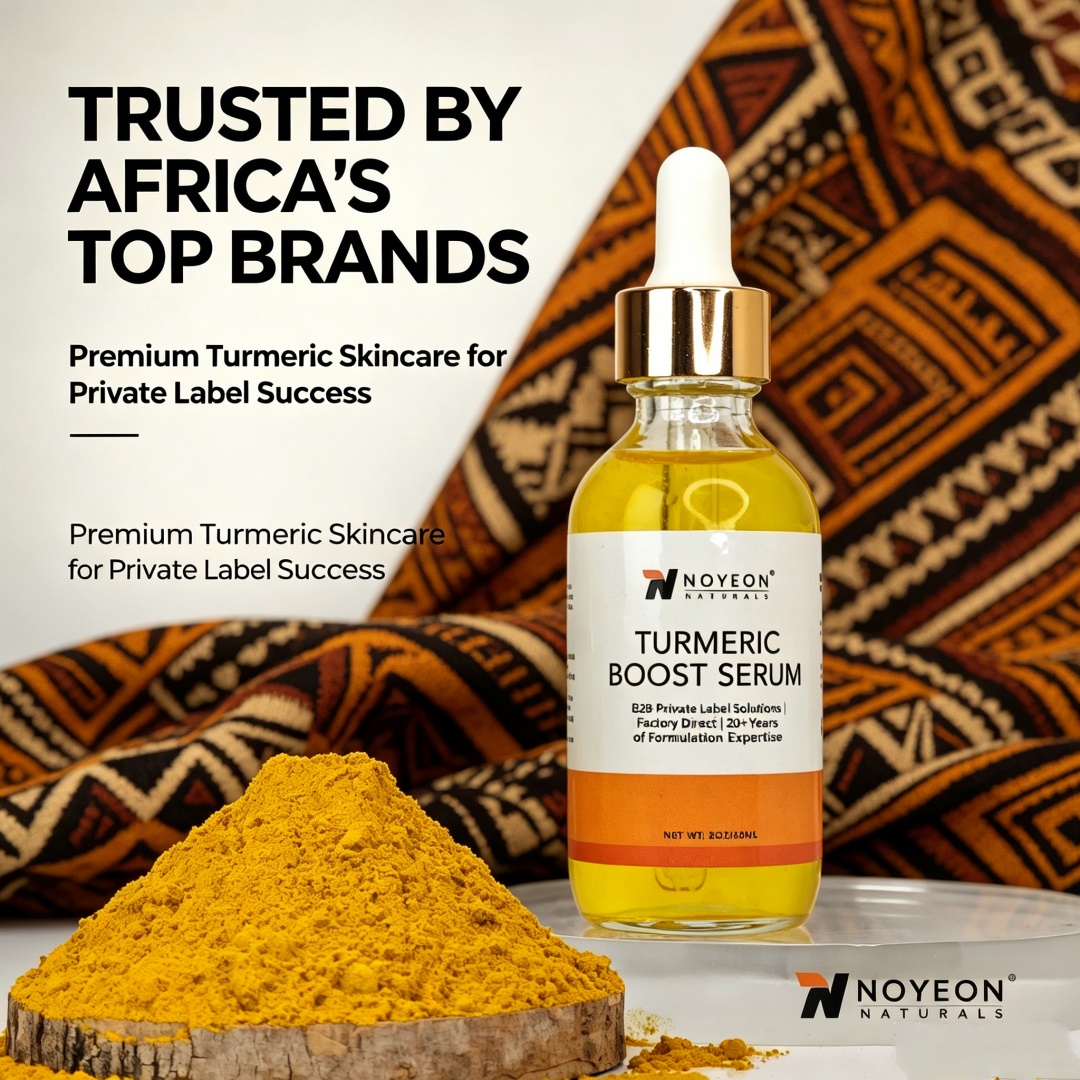 Private Label Turmeric Skincare Set OEM ODM Manufacturer Custom Face and Body Care Formula Packaging Low MOQ