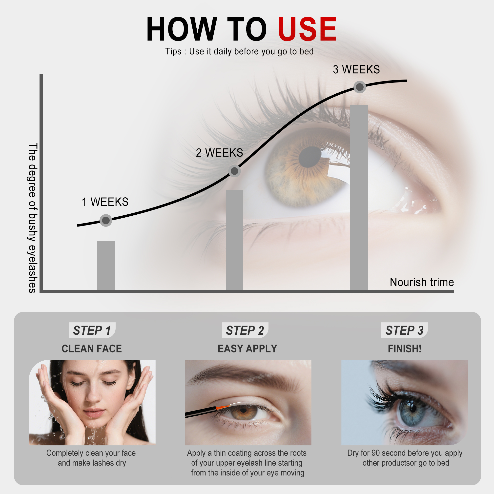 Lashserum No Hormones Oil Free Nutritious Eyelash Growth Vegan Organic Boost Lashes Customized Volumizing Lash &amp; Brow Serum 1688