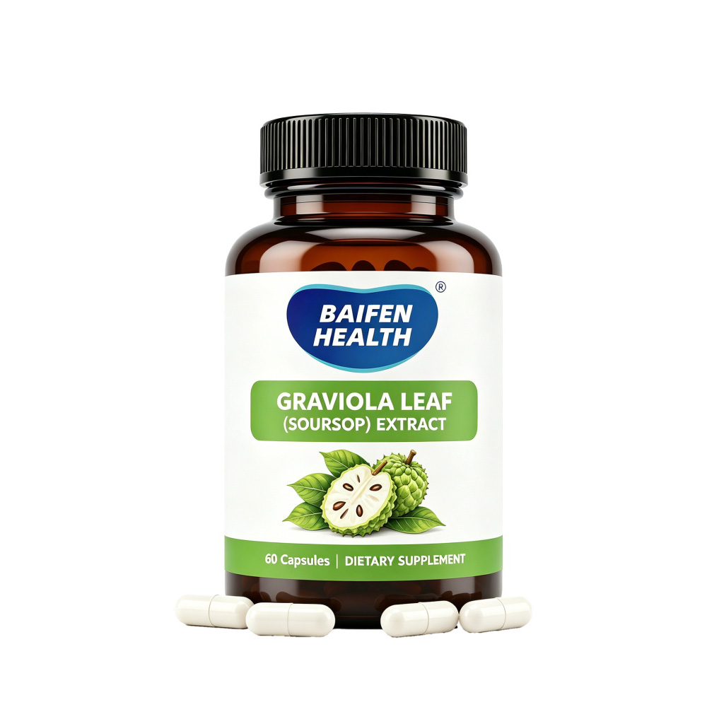 Graviola Soursop Extract Capsules 60 Count Natural Herbal Supplement for Antioxidant Balance and Wellness