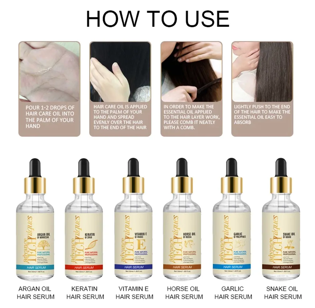 Argan Oil Serum Natural Extract Hair Treatment for Repair and Nourishment
