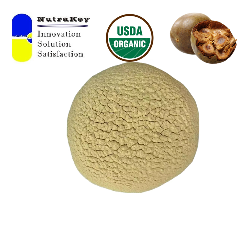 Certified Organic Monk Fruit Extract with 25%Mogroside V Natural, High - Quality Sweetener for Global Food &amp; Beverage Producers
