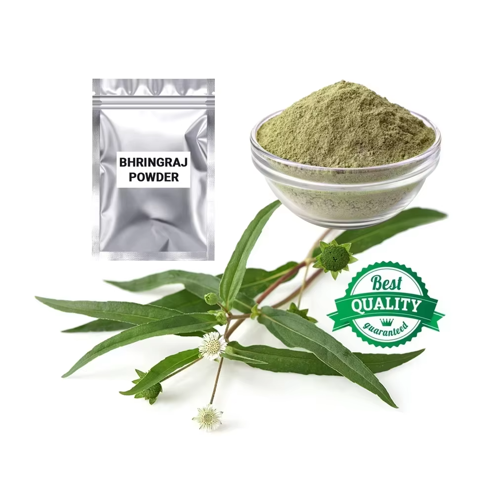 Top Selling 100% Pure Organic Bhringraj Powder Ayurvedic Herb Extract for Hair Growth Hair Fall Control &amp; Strong Healthy Hair