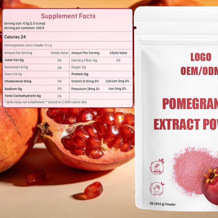OEM/ODM Beauty &amp; Skin Care Antioxidant Herbal Supplement with High-Concentration Pomegranate Extract Powder Customizable