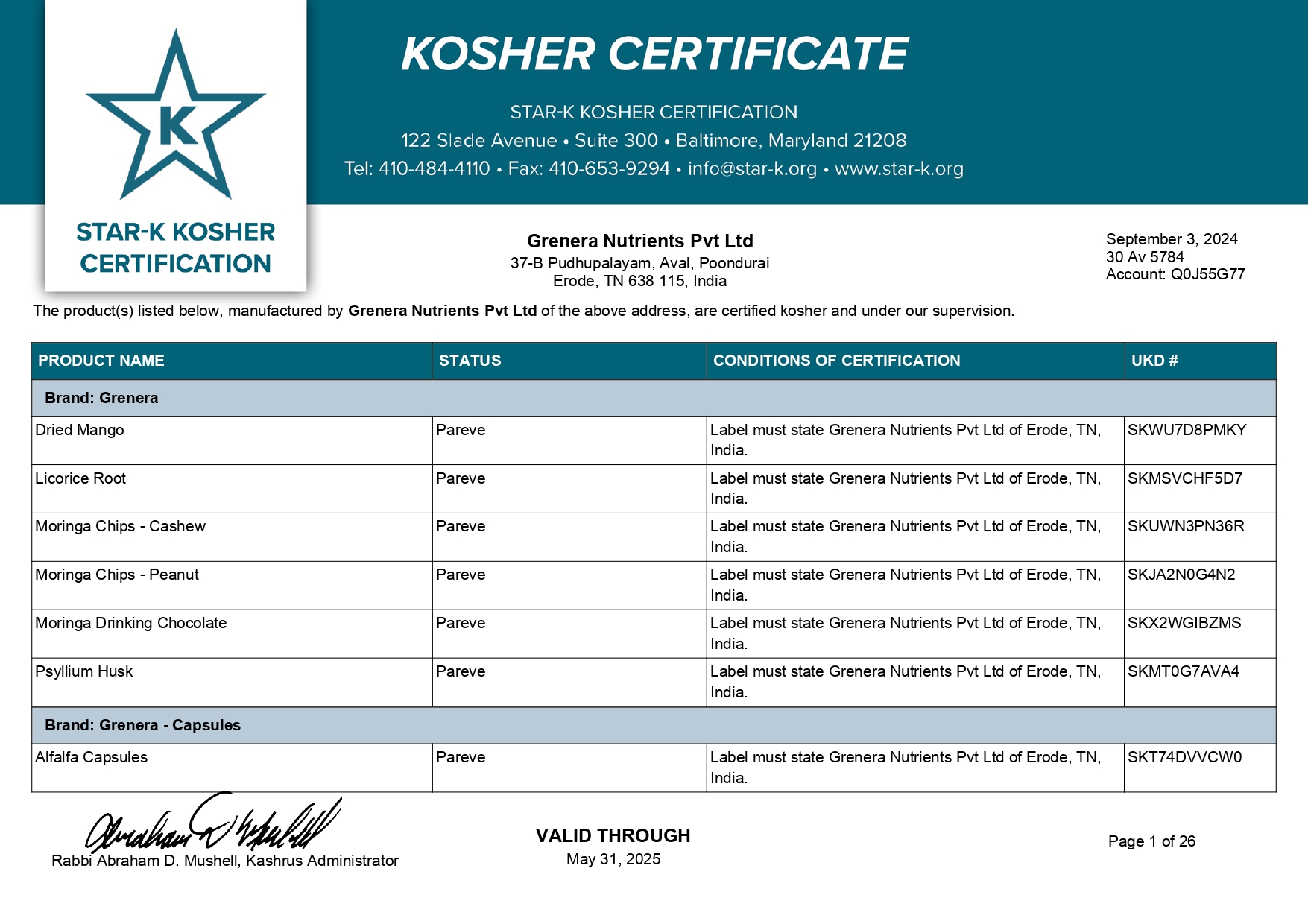 Quality Certificate 4