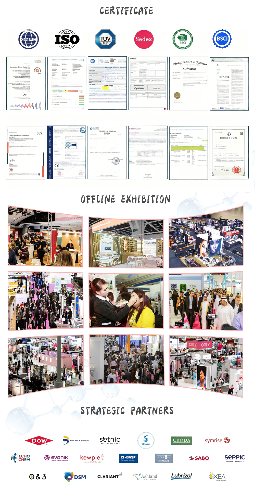 Certificates and Exhibitions