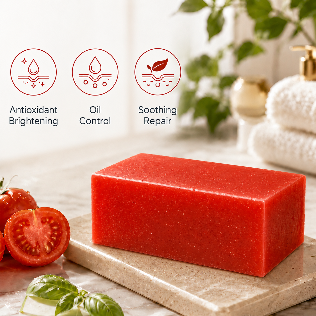 Private Label Korea Organic Skin Care Tea Tree Face Soap Bar Anti-Acne &amp; Anti-Aging for Dry Skin Women Herbal Ingredients